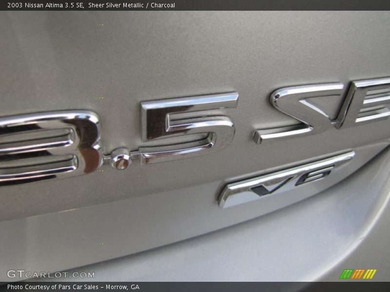 Sheer Silver Metallic / Charcoal 2003 Nissan Altima 3.5 SE