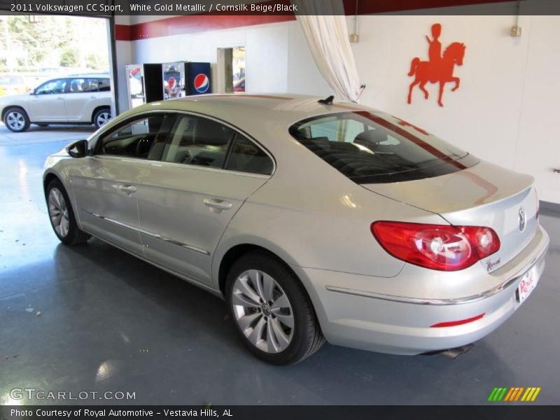 White Gold Metallic / Cornsilk Beige/Black 2011 Volkswagen CC Sport