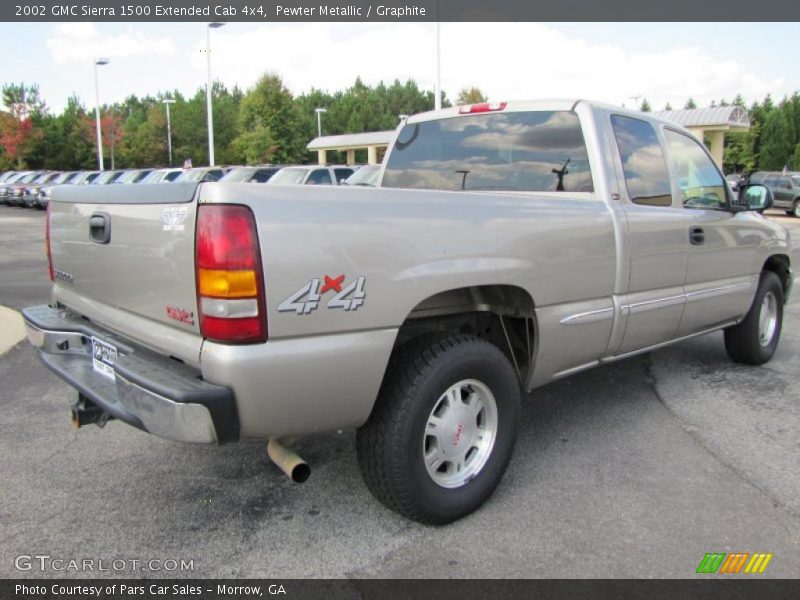 Pewter Metallic / Graphite 2002 GMC Sierra 1500 Extended Cab 4x4
