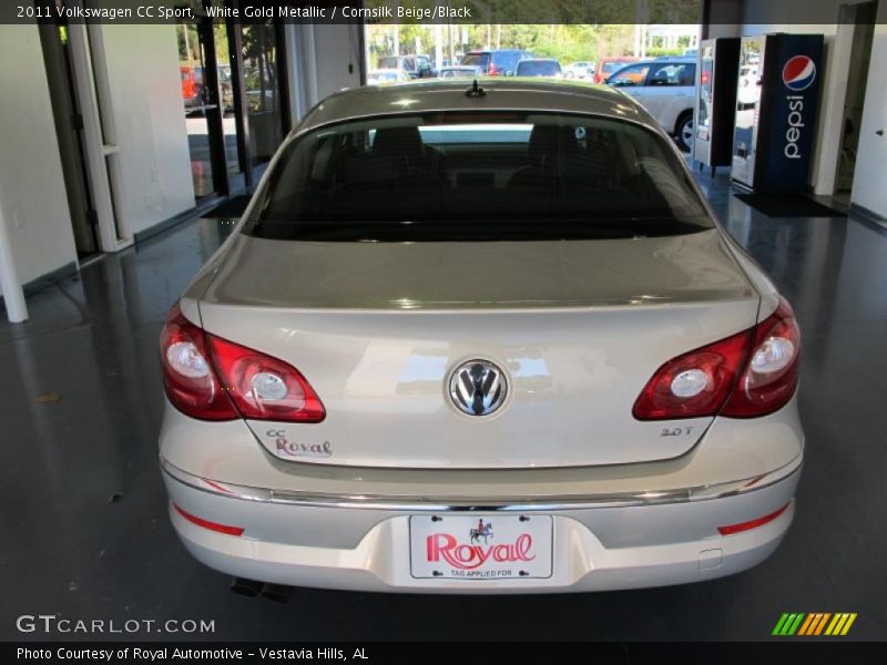 White Gold Metallic / Cornsilk Beige/Black 2011 Volkswagen CC Sport
