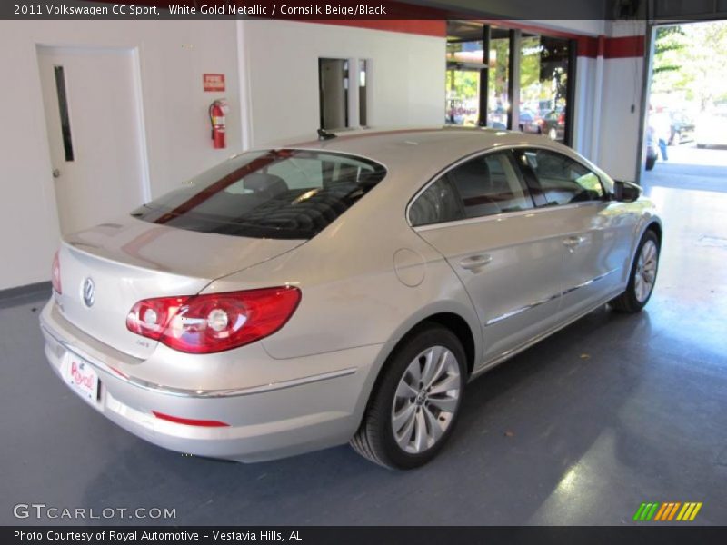 White Gold Metallic / Cornsilk Beige/Black 2011 Volkswagen CC Sport