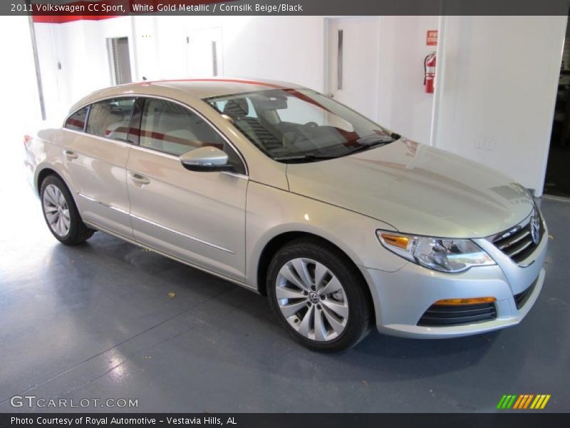 White Gold Metallic / Cornsilk Beige/Black 2011 Volkswagen CC Sport