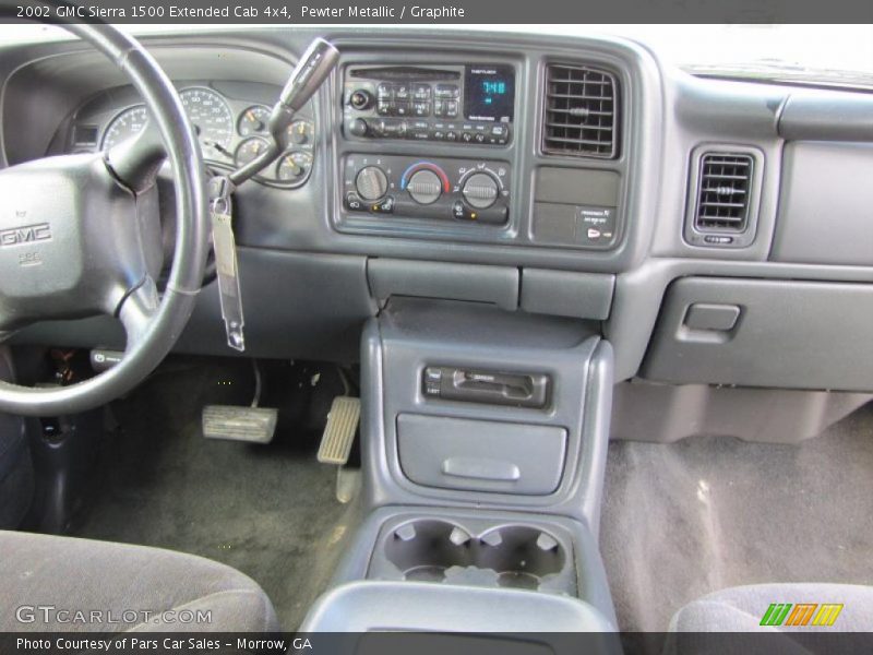 Pewter Metallic / Graphite 2002 GMC Sierra 1500 Extended Cab 4x4