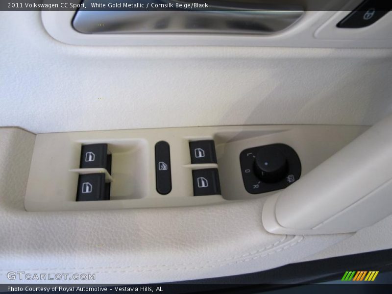 White Gold Metallic / Cornsilk Beige/Black 2011 Volkswagen CC Sport