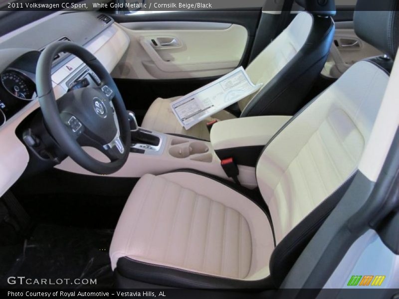  2011 CC Sport Cornsilk Beige/Black Interior