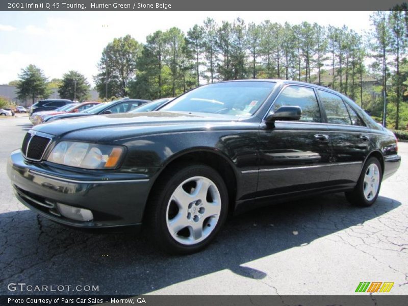 Hunter Green / Stone Beige 2001 Infiniti Q 45 Touring