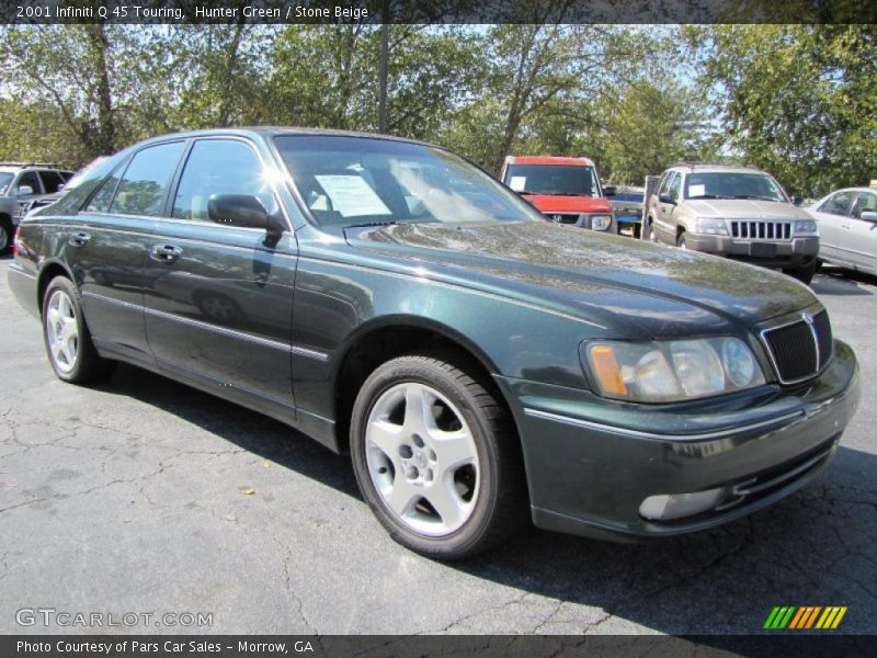 Hunter Green / Stone Beige 2001 Infiniti Q 45 Touring