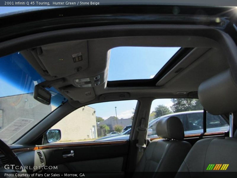 Hunter Green / Stone Beige 2001 Infiniti Q 45 Touring