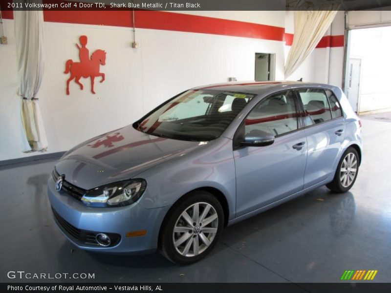 Shark Blue Metallic / Titan Black 2011 Volkswagen Golf 4 Door TDI