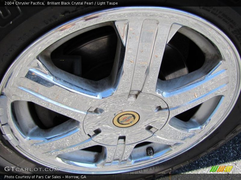 Brilliant Black Crystal Pearl / Light Taupe 2004 Chrysler Pacifica