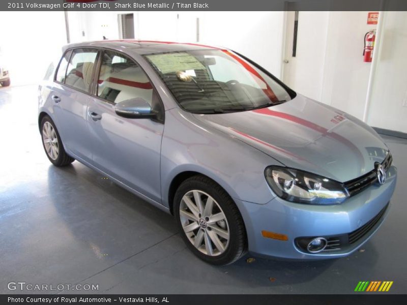 Shark Blue Metallic / Titan Black 2011 Volkswagen Golf 4 Door TDI