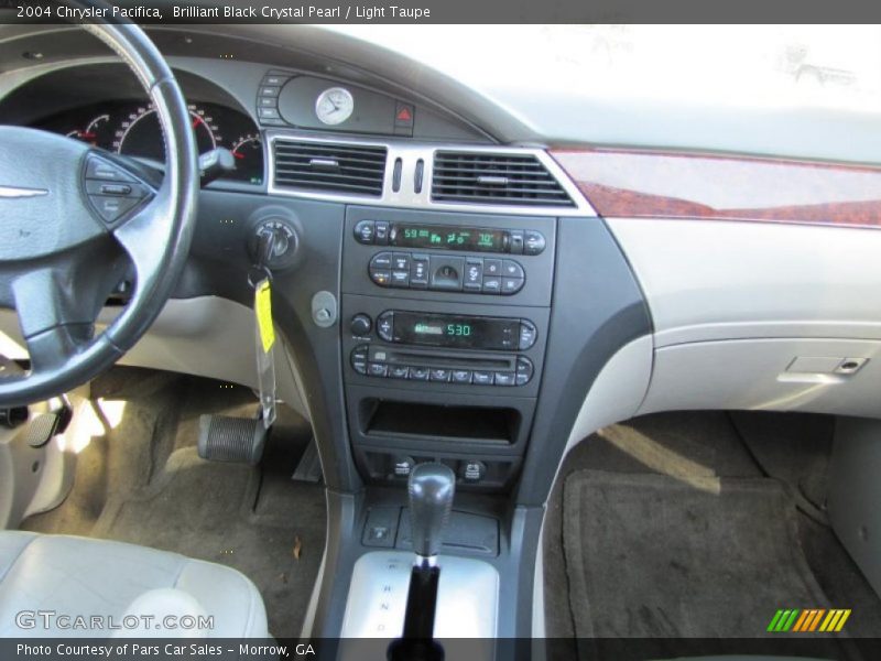 Brilliant Black Crystal Pearl / Light Taupe 2004 Chrysler Pacifica