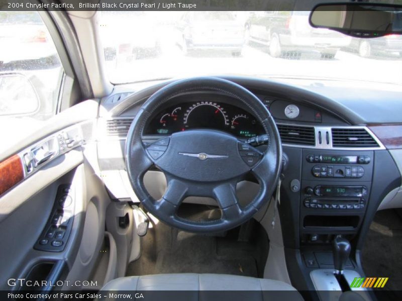 Brilliant Black Crystal Pearl / Light Taupe 2004 Chrysler Pacifica