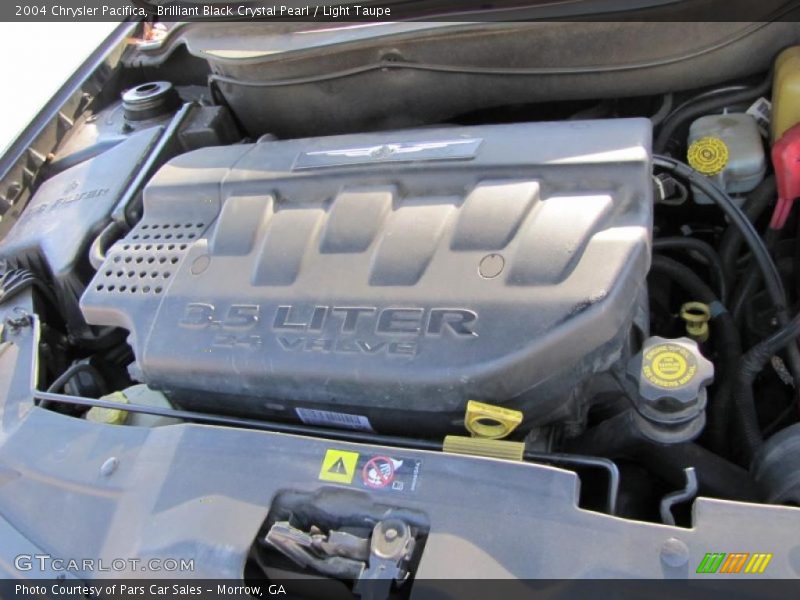 Brilliant Black Crystal Pearl / Light Taupe 2004 Chrysler Pacifica