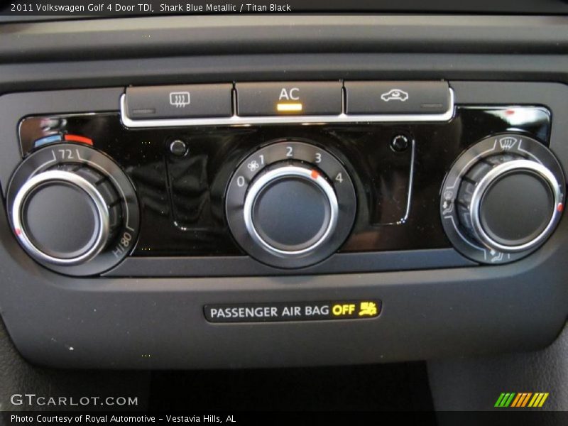 Shark Blue Metallic / Titan Black 2011 Volkswagen Golf 4 Door TDI