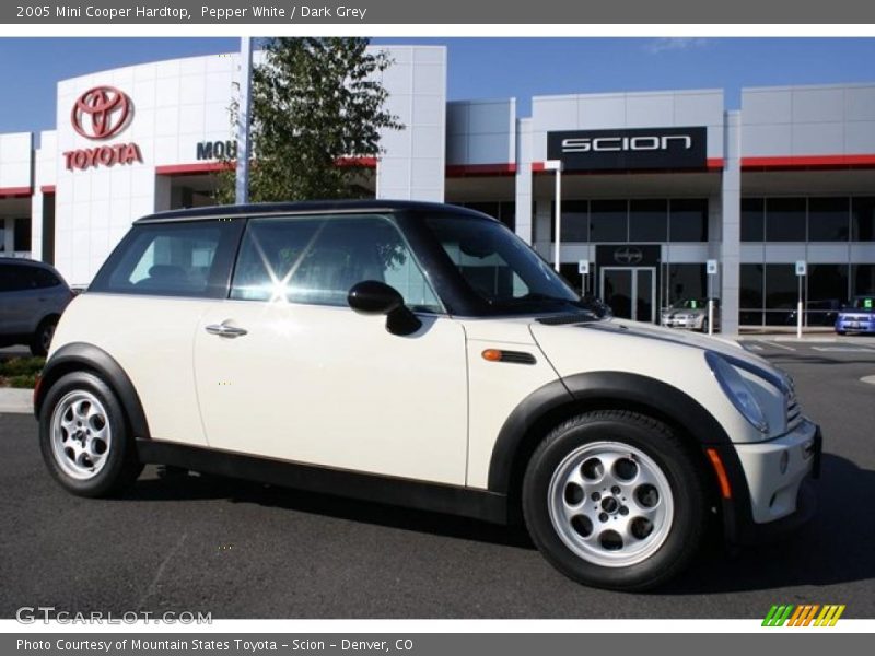 Pepper White / Dark Grey 2005 Mini Cooper Hardtop