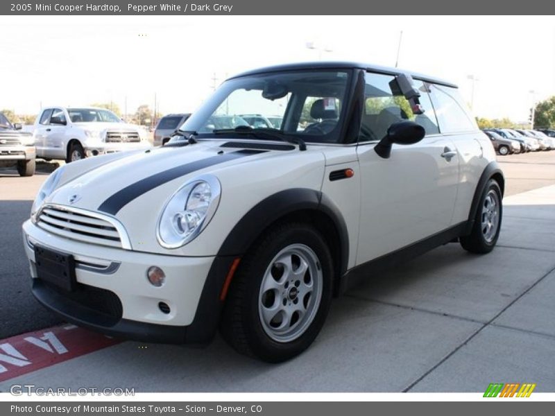 Pepper White / Dark Grey 2005 Mini Cooper Hardtop