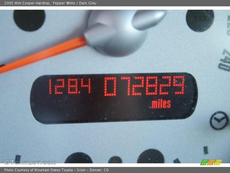 Pepper White / Dark Grey 2005 Mini Cooper Hardtop
