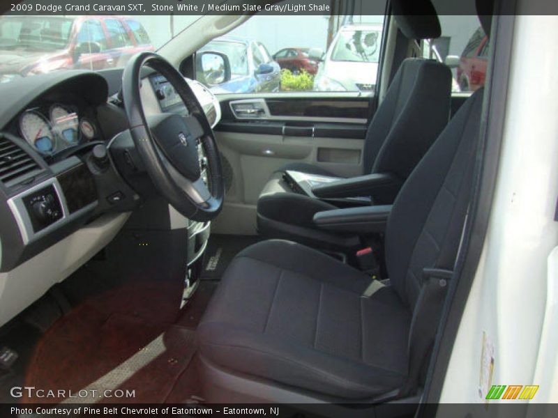 Stone White / Medium Slate Gray/Light Shale 2009 Dodge Grand Caravan SXT