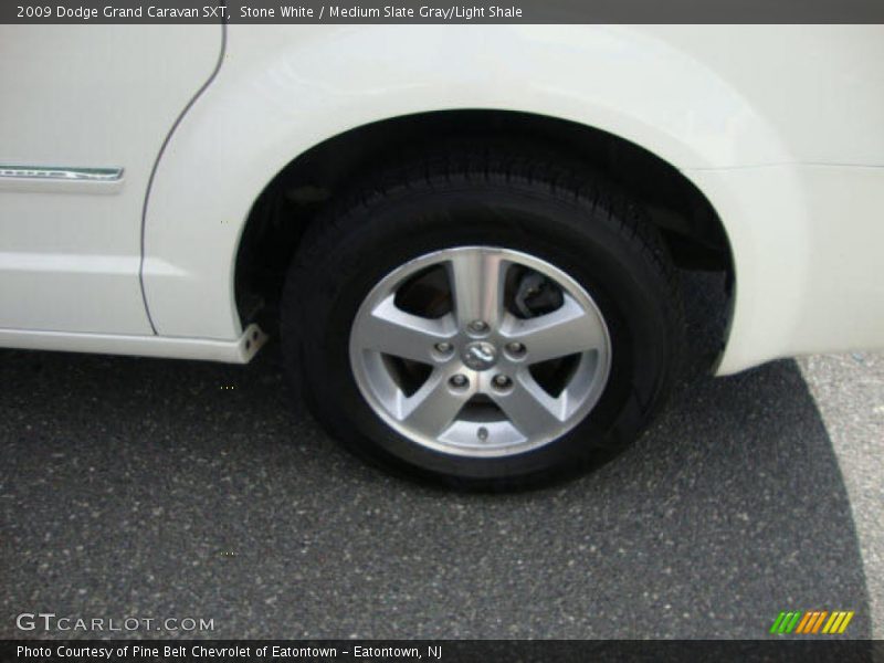 Stone White / Medium Slate Gray/Light Shale 2009 Dodge Grand Caravan SXT