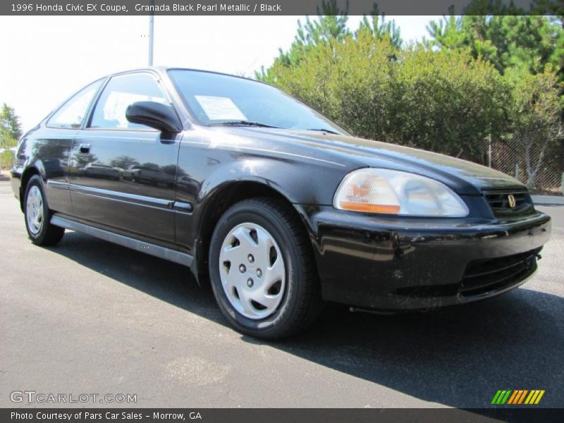 Granada Black Pearl Metallic / Black 1996 Honda Civic EX Coupe