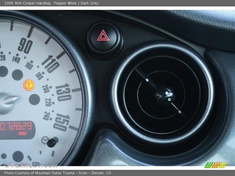 Pepper White / Dark Grey 2005 Mini Cooper Hardtop