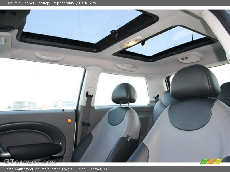 Pepper White / Dark Grey 2005 Mini Cooper Hardtop