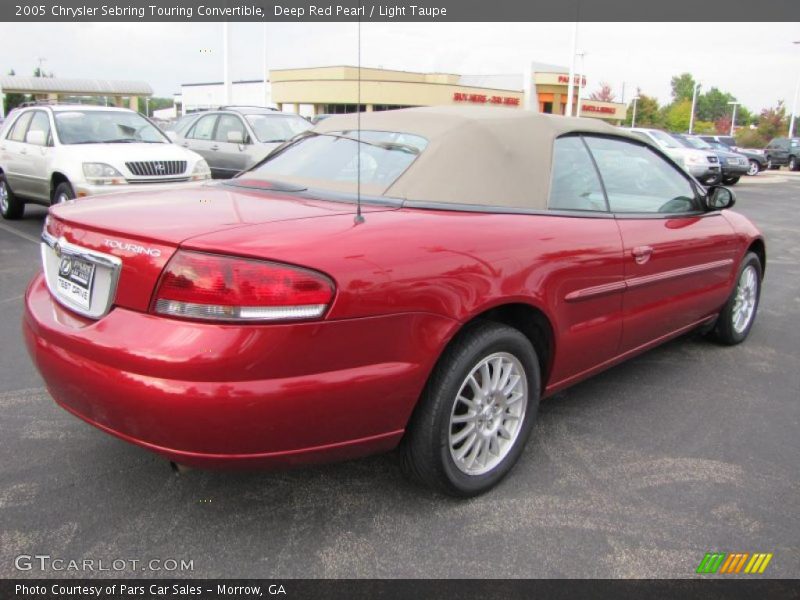 Deep Red Pearl / Light Taupe 2005 Chrysler Sebring Touring Convertible