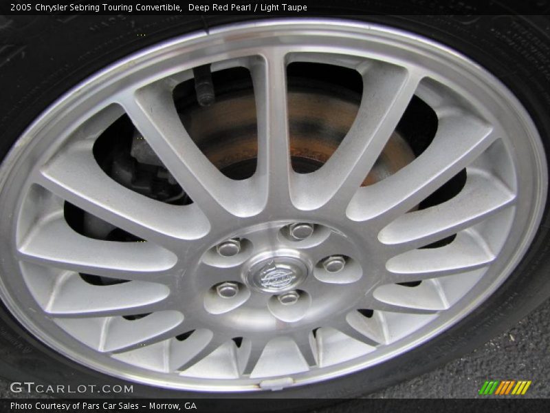 Deep Red Pearl / Light Taupe 2005 Chrysler Sebring Touring Convertible