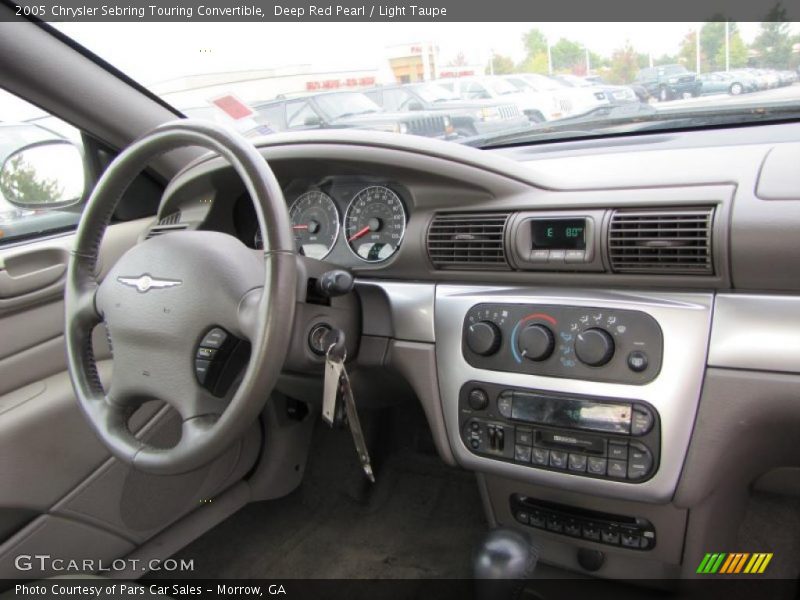 Deep Red Pearl / Light Taupe 2005 Chrysler Sebring Touring Convertible
