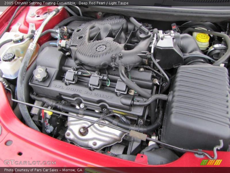 Deep Red Pearl / Light Taupe 2005 Chrysler Sebring Touring Convertible