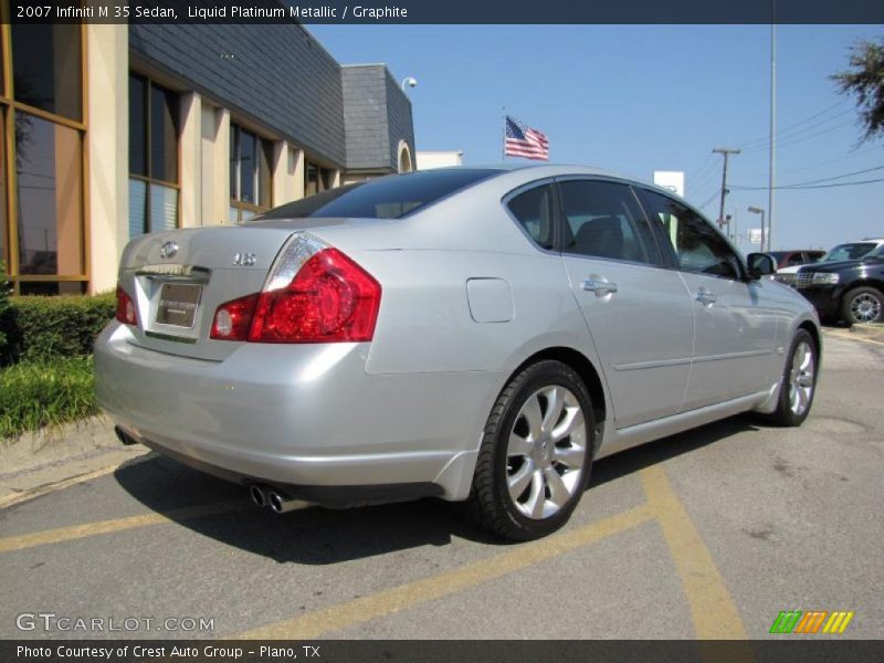 Liquid Platinum Metallic / Graphite 2007 Infiniti M 35 Sedan