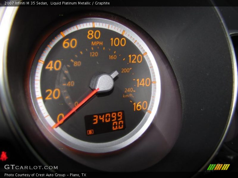 Liquid Platinum Metallic / Graphite 2007 Infiniti M 35 Sedan