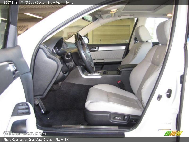 Ivory Pearl / Stone 2007 Infiniti M 45 Sport Sedan