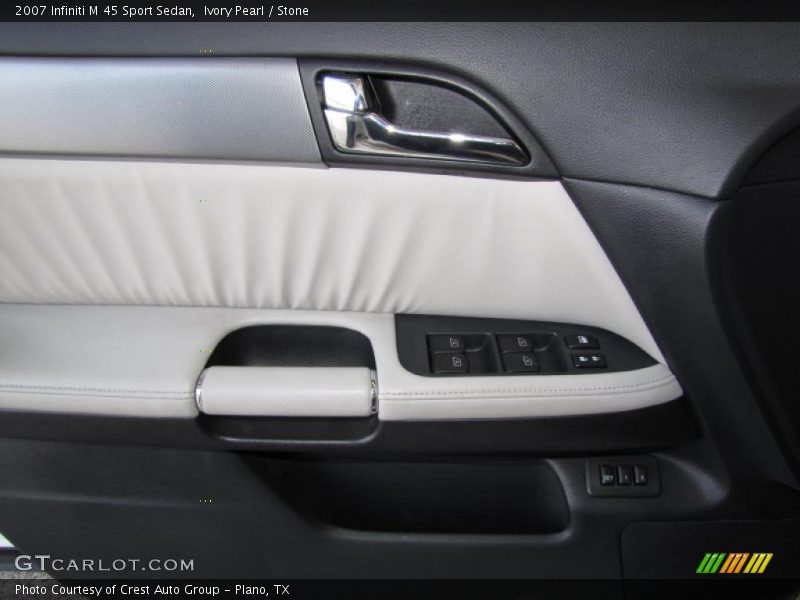 Ivory Pearl / Stone 2007 Infiniti M 45 Sport Sedan