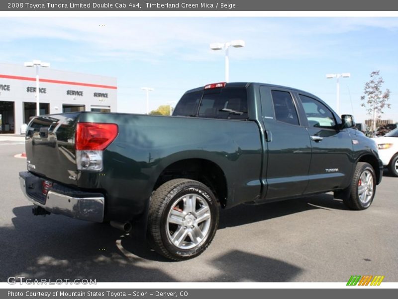 Timberland Green Mica / Beige 2008 Toyota Tundra Limited Double Cab 4x4