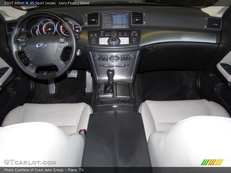 Ivory Pearl / Stone 2007 Infiniti M 45 Sport Sedan