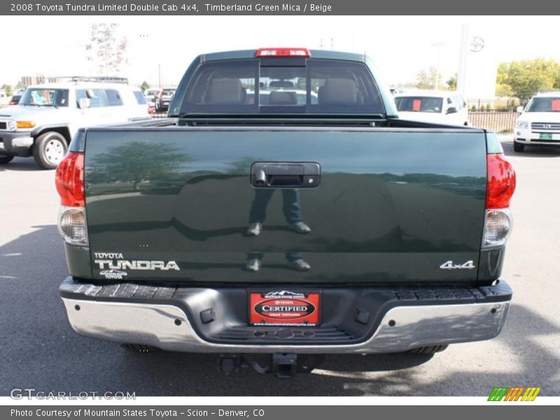 Timberland Green Mica / Beige 2008 Toyota Tundra Limited Double Cab 4x4