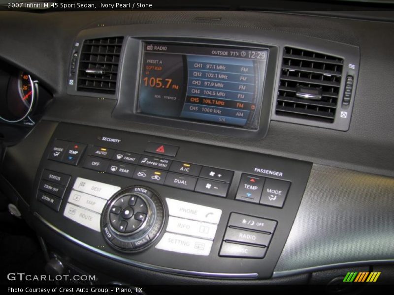 Ivory Pearl / Stone 2007 Infiniti M 45 Sport Sedan
