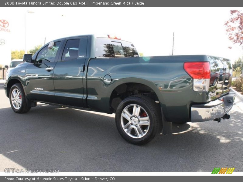 Timberland Green Mica / Beige 2008 Toyota Tundra Limited Double Cab 4x4