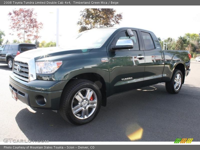 Timberland Green Mica / Beige 2008 Toyota Tundra Limited Double Cab 4x4