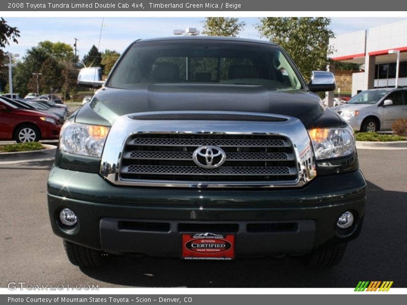 Timberland Green Mica / Beige 2008 Toyota Tundra Limited Double Cab 4x4