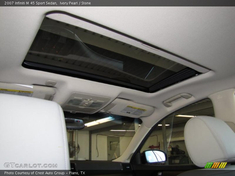 Ivory Pearl / Stone 2007 Infiniti M 45 Sport Sedan