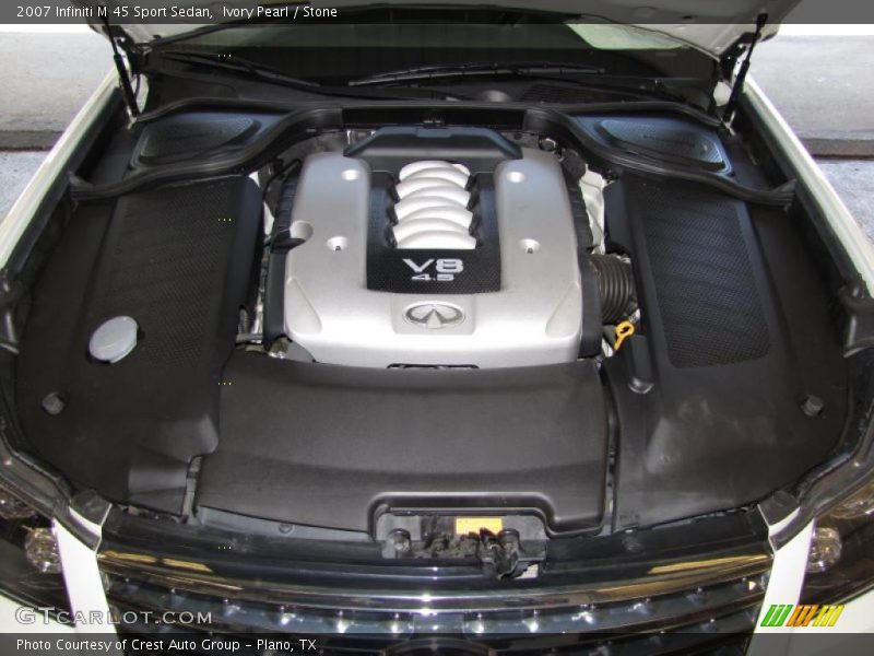 Ivory Pearl / Stone 2007 Infiniti M 45 Sport Sedan