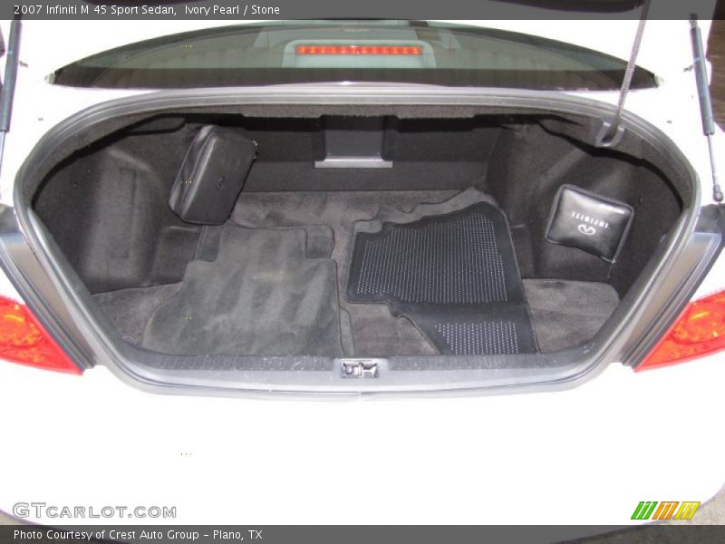 Ivory Pearl / Stone 2007 Infiniti M 45 Sport Sedan