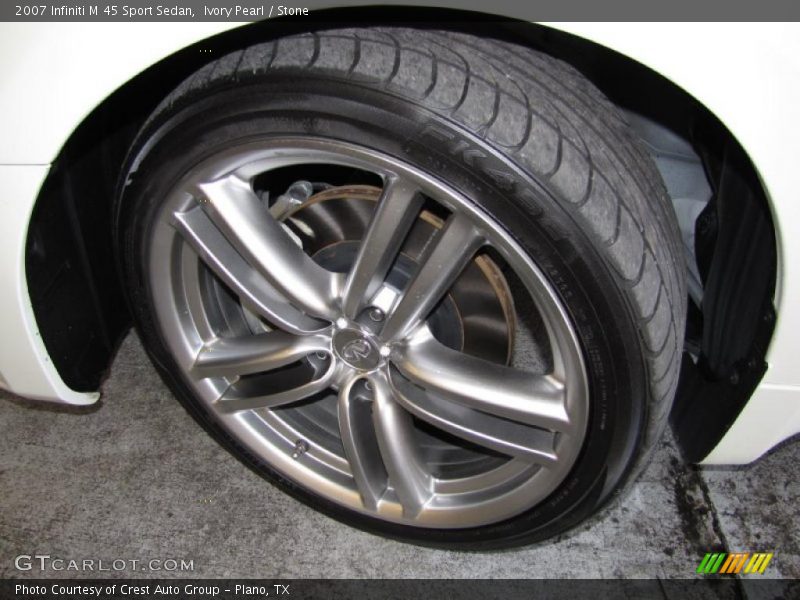 Ivory Pearl / Stone 2007 Infiniti M 45 Sport Sedan