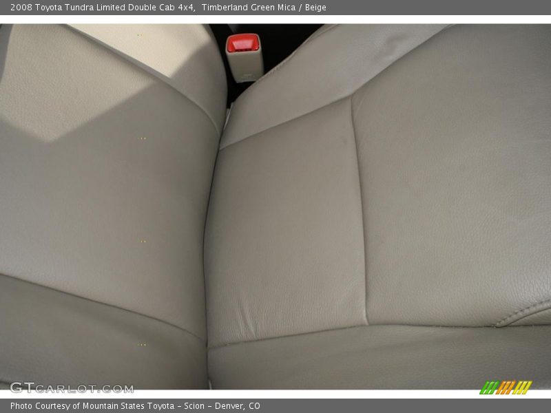 Timberland Green Mica / Beige 2008 Toyota Tundra Limited Double Cab 4x4