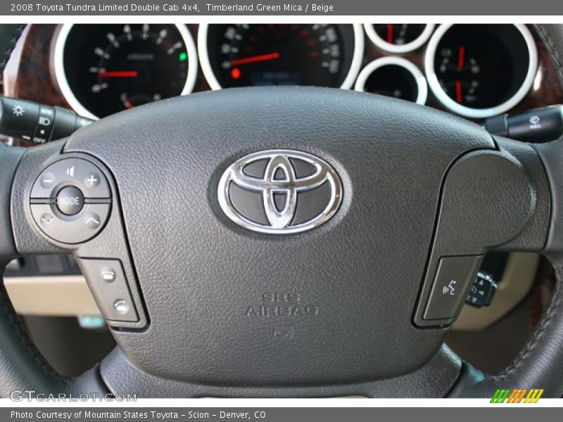 Timberland Green Mica / Beige 2008 Toyota Tundra Limited Double Cab 4x4
