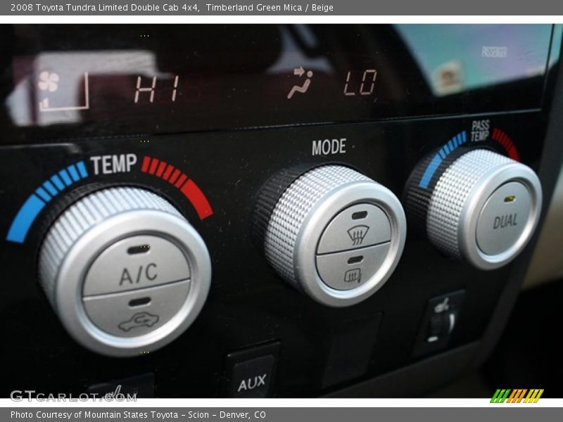 Timberland Green Mica / Beige 2008 Toyota Tundra Limited Double Cab 4x4