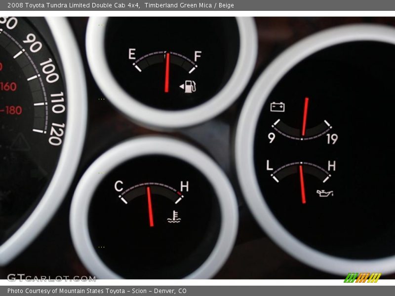 Timberland Green Mica / Beige 2008 Toyota Tundra Limited Double Cab 4x4